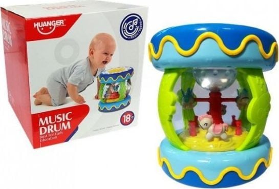 Lean Sport baby aktivitetsleke med karusell og dyrelyder blå (4572)