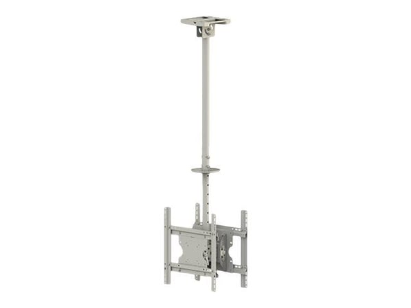 Multibrackets M Public 3000 - Monteringssett (takmontering) - rygg mot rygg - for 2 LCD/plasma-paneler - medium - stål - hvit, RAL 9016 - skjermstø...