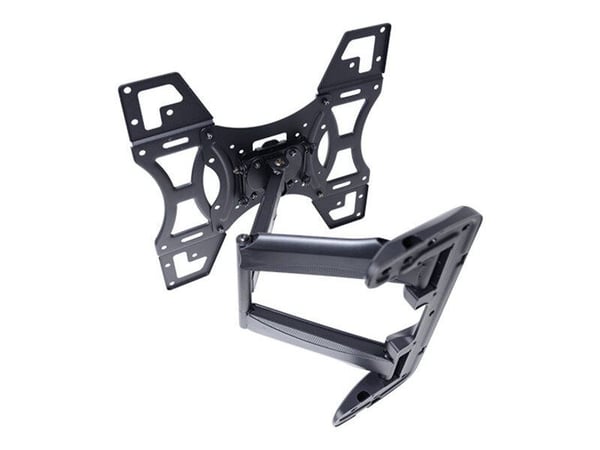 Multibrackets - Monteringssett - for TV - full bevegelse, enkeltarm - stål - svart - skjermstørrelse: 32"-50" - veggmonterbar