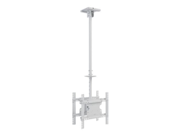 Multibrackets M Public 3000 - Monteringssett (takmontering) - rygg mot rygg - for 2 LCD/plasma-paneler - medium - stål - hvit, RAL 9016 - skjermstø...