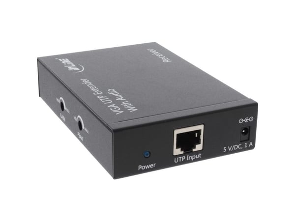 InLine 65016E, 1920 x 1200 piksler, AV-mottaker, 300 m, svart