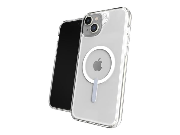 Zagg Crystal Palace - Baksidedeksel for mobiltelefon - MagSafe-samsvar - klart (snap) - for Apple iPhone 14 Plus, 15 Plus