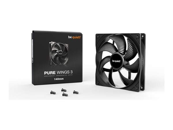 be quiet! Pure Wings 3 - Kabinettvifte - 140 mm - svart