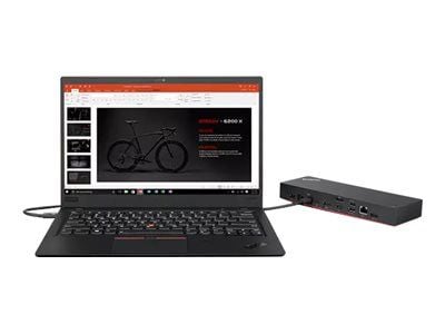 Lenovo ThinkPad Universal Thunderbolt 4 Dock - Dokkingstasjon - Thunderbolt 4 - HDMI, 2 x DP - 1GbE - 135 watt - for ThinkPad E14 Gen 4; L13 Yoga G...