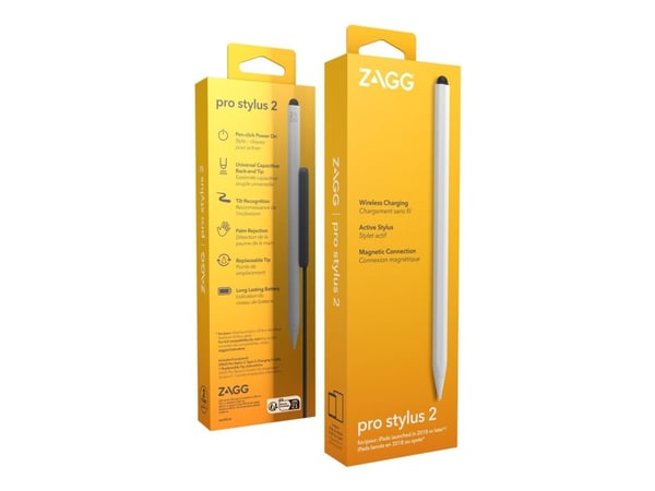 ZAGG Pro Stylus 2 - Aktiv stift - hvit