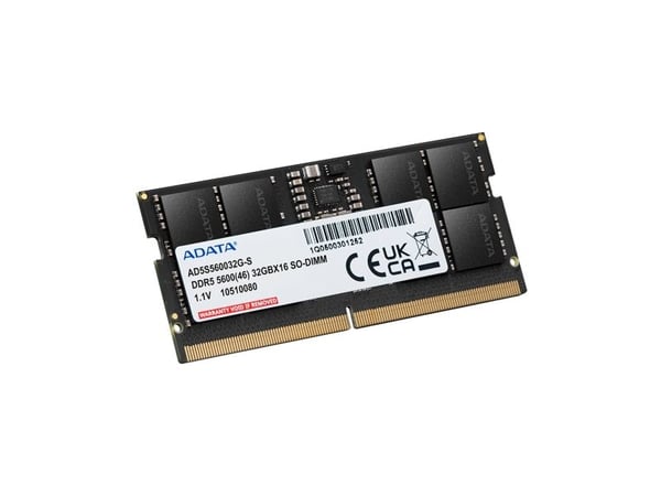 ADATA AD5S560016G-S, 16 GB, 1 x 16 GB, DDR5, 5600 Mhz, 262-pinners SO-DIMM