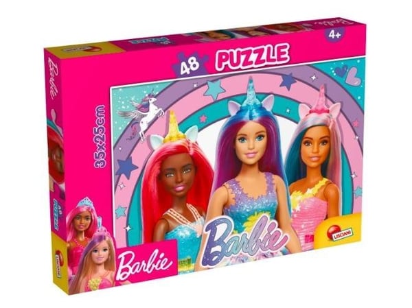 Lisciani BARBIE Puslespill M-PLUS 48 - Magic Unicorn