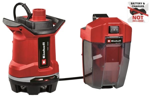 Einhell GE-DP 18/25 Li - Solo Power X-Change 4181580 Spillvann/senkbar pumpe flertrinns 7500 l/t 5 m - SOLO