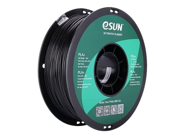 Esun - Svart - 1 kg - PLA+ filament (3D)