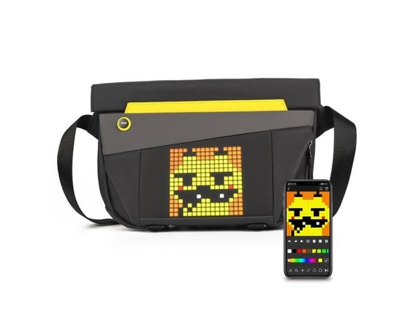 Divoom Sling Bag V, Unisex, PC-veske, Sort, En Størrelse, Glidelås, 27,9 cm (11")
