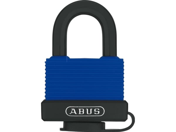 ABUS 04773, Tradisjonell, Nøkkellås, Bruk bare én nøkkel, Gjerde, Garage, Shed, Oppbevaringsskap, Verktøy boks, Trailer, Workshop, Sort, Blå, Solid...