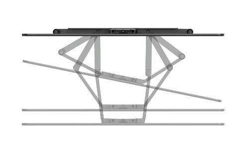 Hama Ultraslim, 2,29 m (90"), 200 x 200 mm, 600 x 400 mm, 2°, Aluminium, Metall, Svart