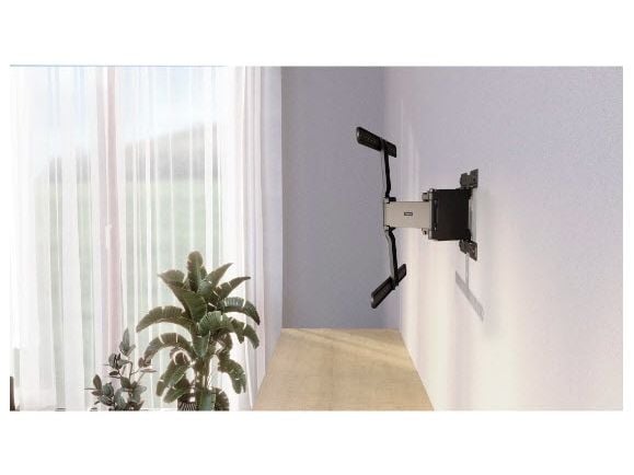 Hama Ultraslim, 2,29 m (90"), 200 x 200 mm, 600 x 400 mm, 2°, Aluminium, Metall, Svart