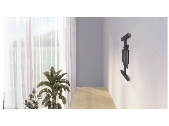 Hama Ultraslim, 2,29 m (90"), 200 x 200 mm, 600 x 400 mm, 2°, Aluminium, Metall, Svart