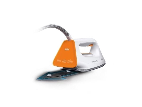Braun CareStyle 1 Pro IS 1511 - Dampstrykejern med automatisk slukking - såleplate: FreeGlide 3D SuperCeramic - 2200 W - hvit/oransje