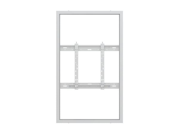 Multibrackets M Pro Series - Innhegning - smal profil - for flatpanel - medium - stål - hvit - skjermstørrelse: 55" - veggmonterbar