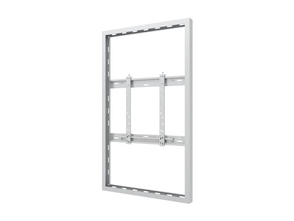 Multibrackets M Pro Series - Innhegning - smal profil - for flatpanel - medium - stål - hvit - skjermstørrelse: 55" - veggmonterbar