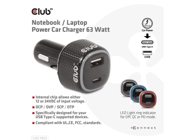 Club 3D CAC-1922 - - - kaapelissa: USB-C