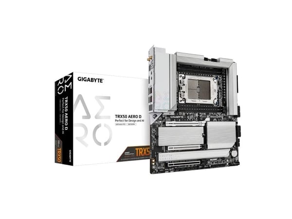 Gigabyte TRX50 AERO D, AMD, Socket sTR5, AMD Ryzen™ Threadripper™, DDR5-SDRAM, 1 TB, DIMM