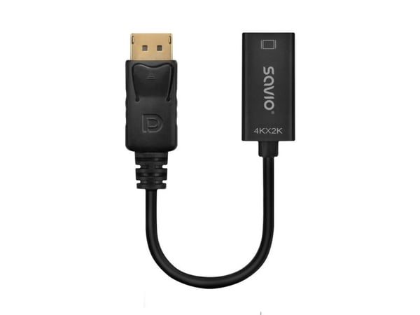 Savio AK-62, 0.2 m, DisplayPort, HDMI, urosliitin, urosliitin, urosliitin