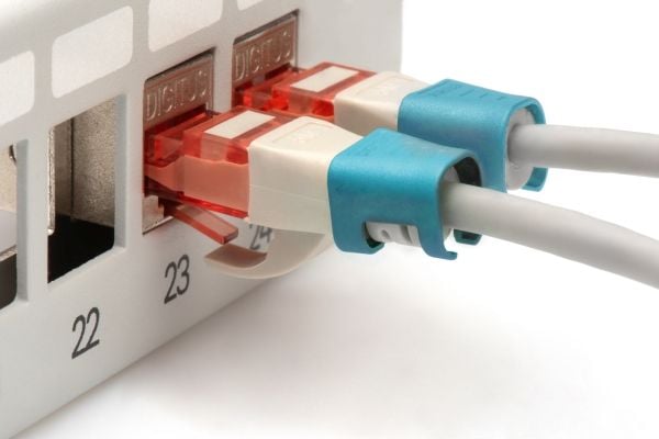 Digitus A-CC-B, Fargekodende klemme, Blå, Polyvinylklorid (PVC), Cat5e/6, 100 stykker, 100 mm