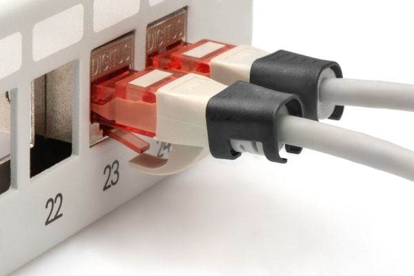 Digitus A-CC-BL, Fargekodende klemme, Svart, Polyvinylklorid (PVC), Cat5e/6, 100 stykker, 100 mm