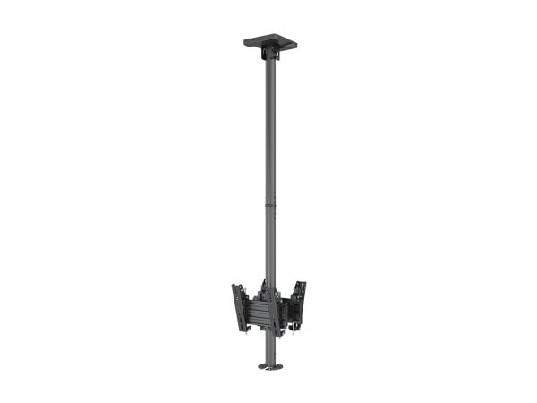 Multibrackets M Pro Series - Monteringskomponent (takplate, fast arm, stang) - for kamerakuppel - cctv - aluminium, stål - svart - monteringsgrense...