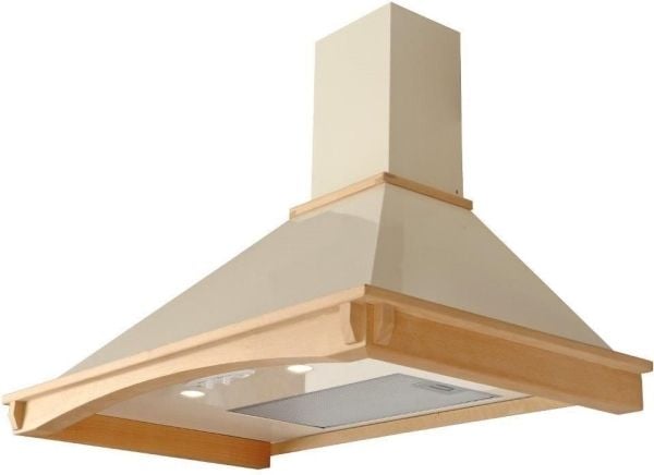 Akpo WK-4 Rustica Country, 450 m³/t, Ducted/Resirkulerende, 51 dB, 61 dB, Veggmonterbar, Beige, Tre
