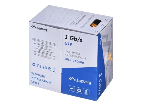LAN UTP 1GB/S 305M JOHTO CCA ORANSSI LANBERG LANBERG