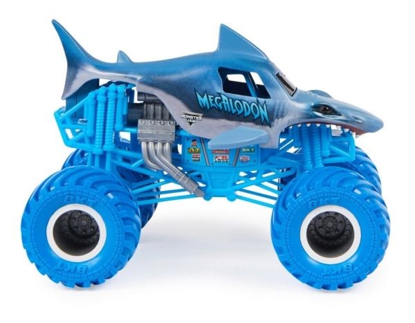 Monster Jam , Official Megalodon Monster Truck, Collector Die-Cast Vehicle, 1:24 Scale, Kids Toys for Boys and Girls Ages 3 and up, Monster truck, ...