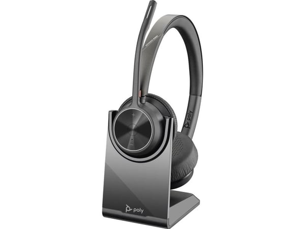 POLY Voyager 4320 UC, Trådløs, Kontor/kundesenter, 162 g, Hodesett, Sort