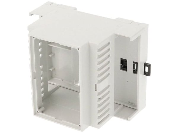 Hammond Electronics 1597DIN4MH53V DIN-kiskokotelo avoin 90 x 58 x 71 PPO Vaaleanharmaa 1 kpl
