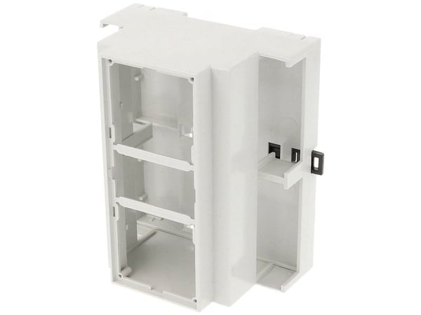 Hammond Electronics 1597DIN6MDH53 DIN-kiskokotelo avoin 90 x 58 x 106 PPO vaaleanharmaa 1 kpl