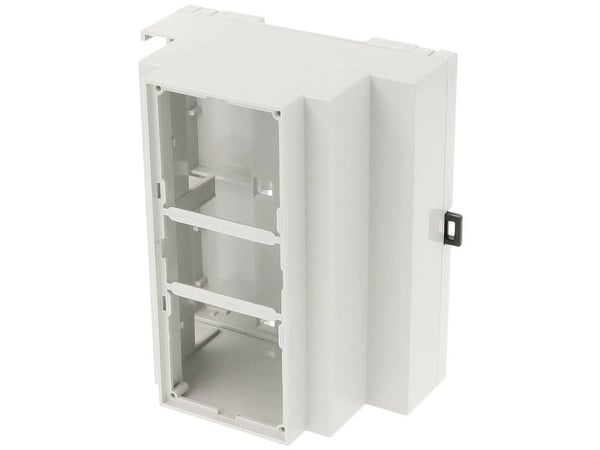 Hammond Electronics 1597DIN6MH53 DIN-kiskokotelo avoin 90 x 58 x 106 PPO Vaaleanharmaa 1 kpl