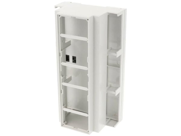 Hammond Electronics 1597DIN9MDH53 DIN-skenekapsling öppen 90 x 58 x 160 PPO ljusgrå 1 st
