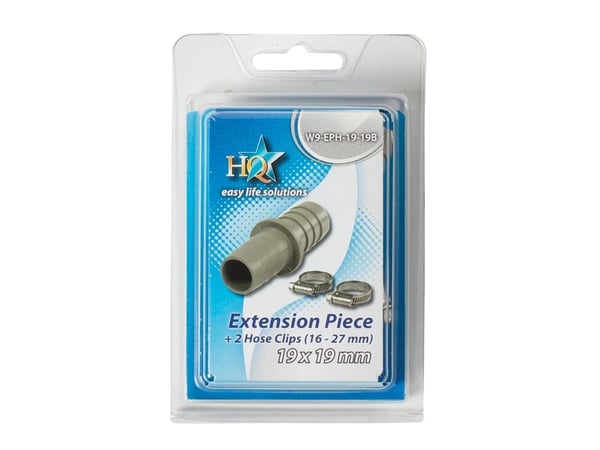 Nedis WAEP1919CL, Slangeforlengelse, Plast, 2 stykker, 87 mm, 40 mm, 87 mm