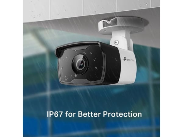 TP-Link VIGI C340I 6MM, IP-sikkerhetskamera, Utendørs, Koblet med ledninger (ikke trådløs), Tak/vegg/stang, Sort, Hvit, Kule (form)