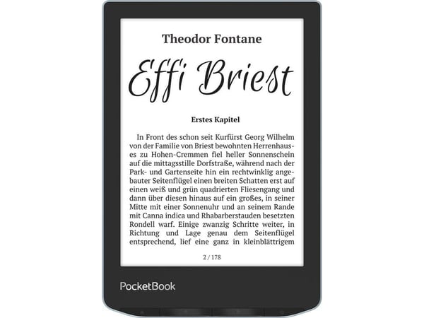 PocketBook Verse - eBook-leser - Linux 3.10.65 - 8 GB - 6" 16 grånivåer (4-bts) E Ink Carta (758 x 1024) - berøringsskjerm - microSD-spor - Wi-Fi -...