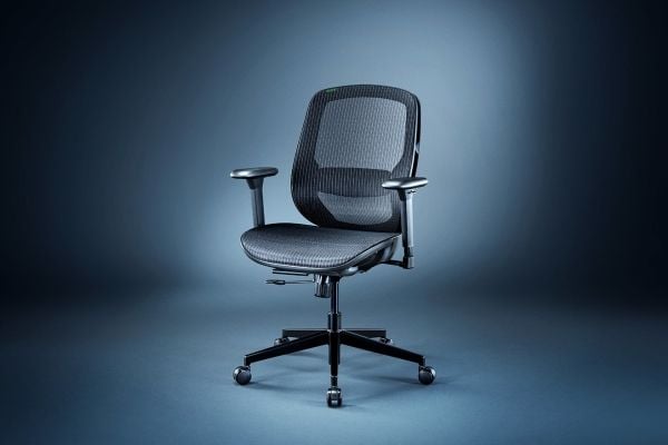 Razer FUJIN, Verkkoistuin, Verkkoselkänoja, musta, musta, Verkko, Verkko