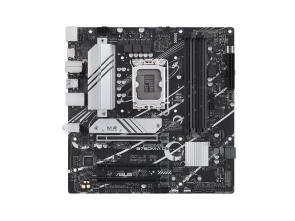 ASUS PRIME B760M-A D4-CSM - Hovedkort - micro ATX - LGA1700-sokkel - B760 Chipset - USB-C 3.2 Gen 1, USB 3.2 Gen 2, USB 3.2 Gen 1 - 2.5 Gigabit LAN...