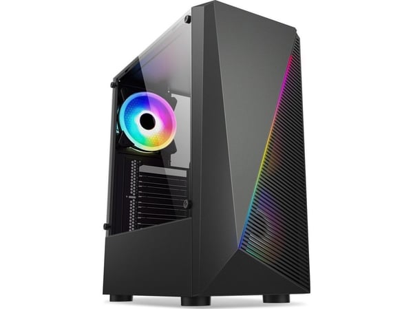 1stCOOL veske SHARK 2, medium tårn, AU, USB 3.0, uten strømforsyning, RGB-vifte, gjennomsiktig sidepanel, svart (ML-SHARK2-AU-USB3) 1stCOOL veske SHARK 2, medium tårn, AU, USB 3.0, uten strømforsyning, RGB-vifte, gjennomsiktig sidepanel, svart (ML-SHARK2-AU-USB3)