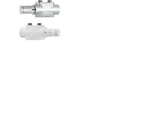 THERMRAD Heimeier TH H blok R H Multilux 1 & 2 strengs c/c 50mm Krom Halo føler