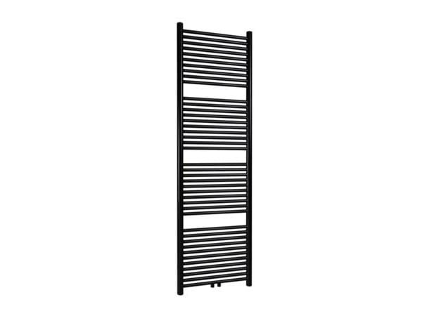 Thermrad Tone pyyhepatteri 721W, pyöreä säteilyputki ja keräin, 6 liitäntää, hxl 1500x550mm, mattamusta