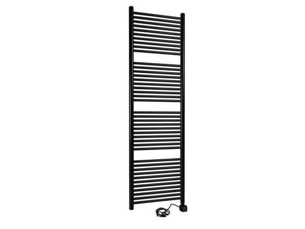 Thermrad Tone-E sähköinen pyyhepatteri 600W, pyöreä säteilyputki ja keräin, sis. liitäntäkaapelin, hxl 1200x550mm mattamusta
