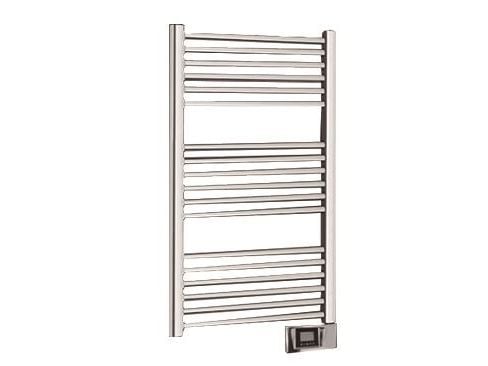 Thermrad elektrisk håndklæde radiator CORE-E 1177X500MM 750W Hvid Ral 9016. Runde profiler. IP44. Digital styring,