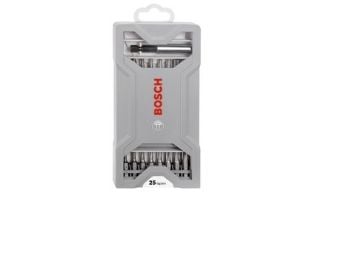 Bosch - Spissett for skrutrekker - 25 deler - T10, T15, T20, T25, T30, T40, PH2, PZ2 - lengde: 25 mm, 49 mm