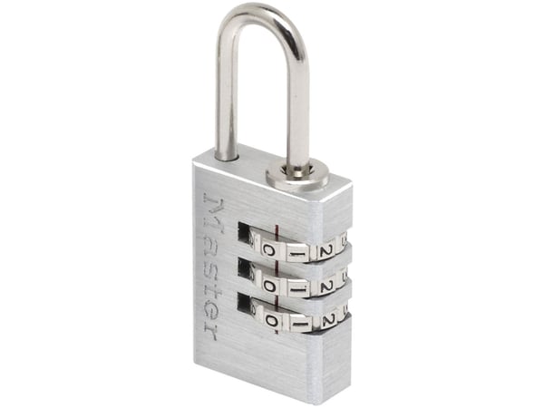 MASTER LOCK 7620EURD, Kombinasjonslås til koffert, Alle merker, Aluminium, Aluminium, Stål, Ryggsekk, Stresskoffert, Duffelbag, Laptop bag, Koffert...