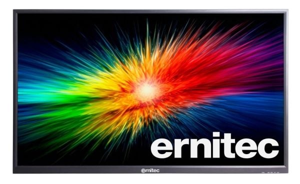 Ernitec - LED-skjerm - 98" - 3840 x 2160 4K - S-PVA - 500 cd/m² - 3xHDMI, DisplayPort - høyttalere - svart