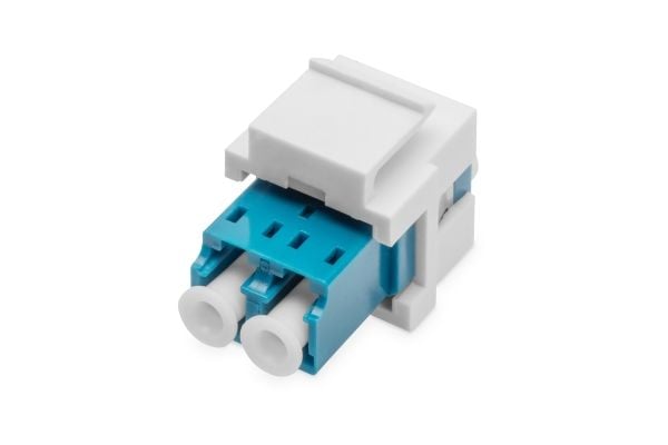 DIGITUS Professional - Kopplingsdon för nätverk - LC enkelläge (hona) till LC enkelläge (hona) - fiberoptisk - duplex - OS2 - trapetsjack, snäpp-in...