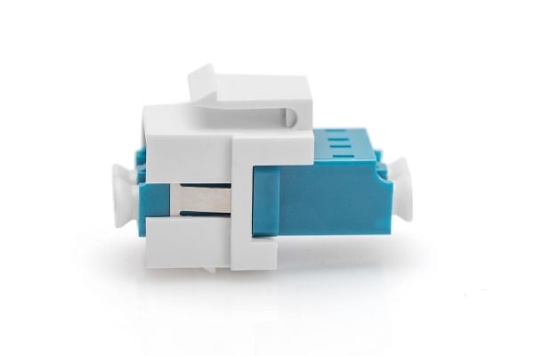 DIGITUS Professional - Kopplingsdon för nätverk - LC enkelläge (hona) till LC enkelläge (hona) - fiberoptisk - duplex - OS2 - trapetsjack, snäpp-in...